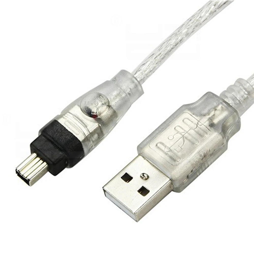 USB Male to Firewire IEEE 1394 4 Pin Male iLink Adapter Cable firewire 1394 Cable for SONY DCR-TRV75E DV camera cable 150cm