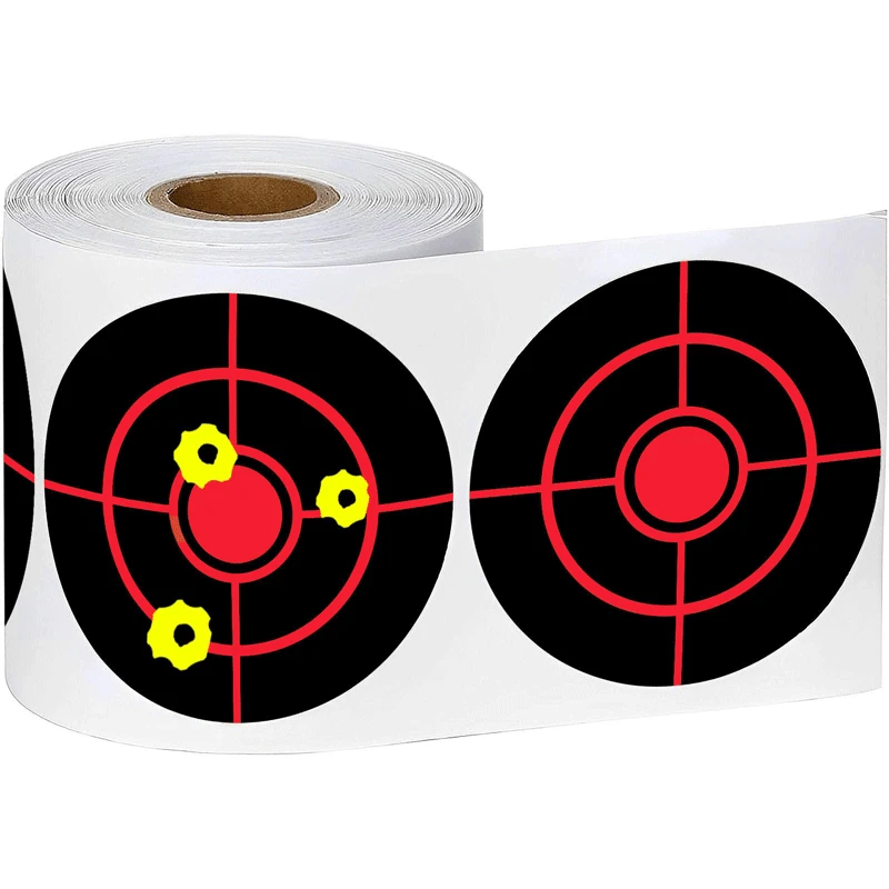 Shooting Targets Stickers Splatter Splash 3in Paper Per 100/200pcs Shooting Tools Roll Adhesive Sticker Targets Shooting Reactive Practice