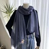 Cotton Linen Solid Color Scarf Female Summer Sun Protection Medium Length Gauze Japanese Korean Beach Scarves Tourism Shawl 6