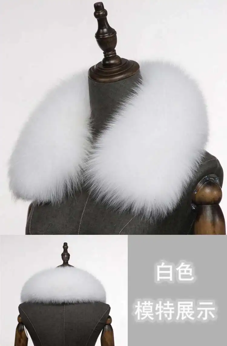 Winter Natural Fox Fur Scarf Square Collar For Men Short Scarves Neck Warm Thick Scarves Real Fox Fur Shawl Male Coat Decorate