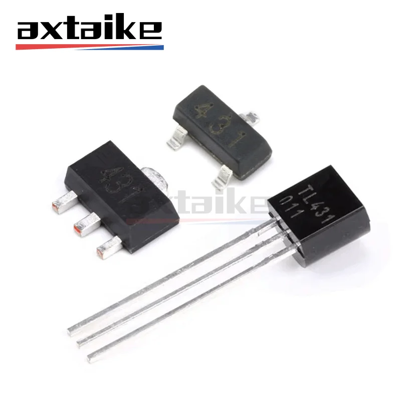 TL431 CJ431 TL431A WS431 431 SOT23 SOT89 TO92 DIP SMD 0.5% 2.5V-36V 100mA Adjustable Voltage Reference Chip IC Transistor 50PCS voltage regulator ic