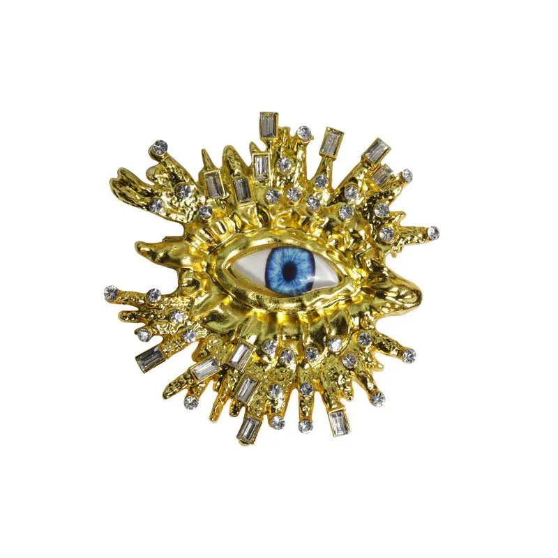 Broche Créateur En Alliage Doré - Marque P & M, Style Vintage - Occasion Comme Neuf