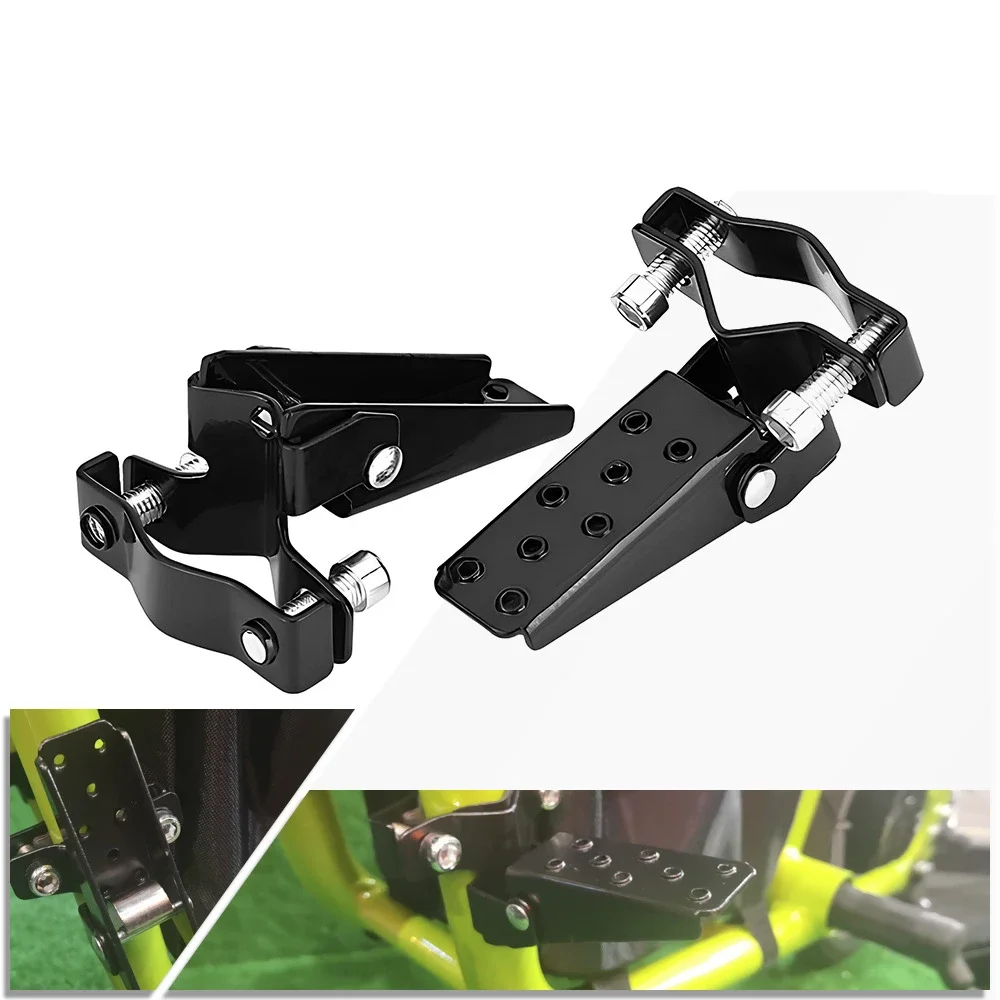 

1 Pair Motorcycle Foldable Clamp Pedal Universal For Harley CFMOTO BENDA QJMOTOR BMW YAMAHA HONDA SUZUKI Haojue KAWASAKI Aprilia