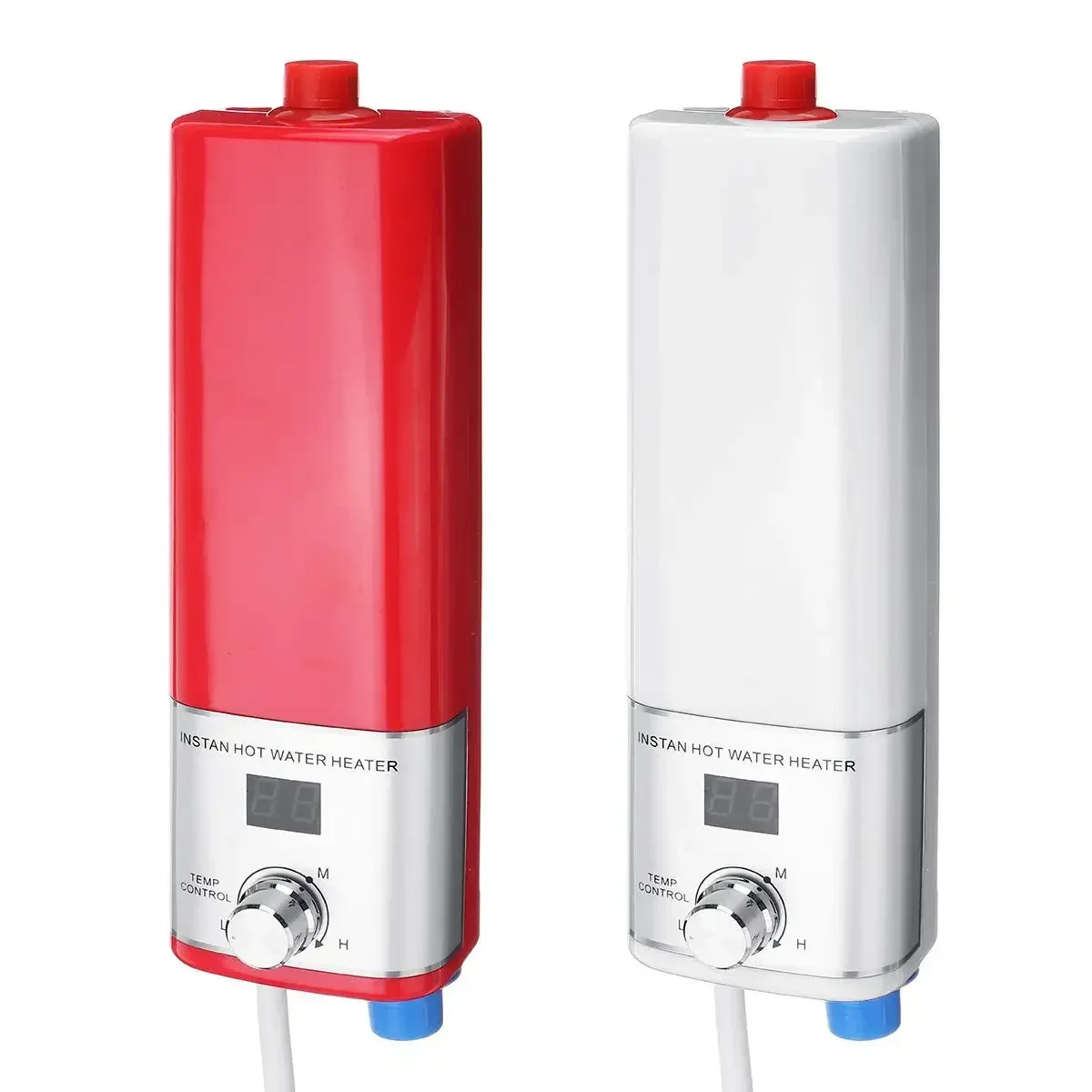 Mini Instant Tankless Water Heater 5500W Electric Water Heater Indoor Shower Kitchen Bathroom Temperature Control