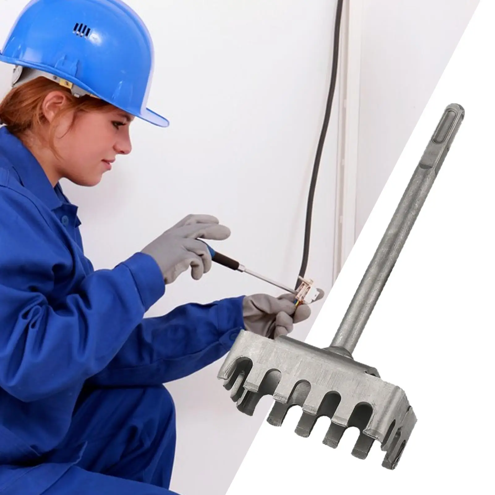 Square Hole Cutter For Electrical Box,High Carbon Steel Rectangle Slot Cutter For Electric Hammer, Fast Wall Square Hole Puncher