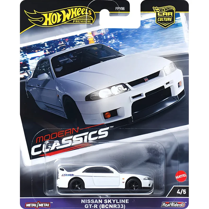 Hot Wheels Premium Car Culture Premium Modern Classics Nissan Skyline Pandem Subaru Forester STI Benz 190E 1/64 Model Toy FPY86 5