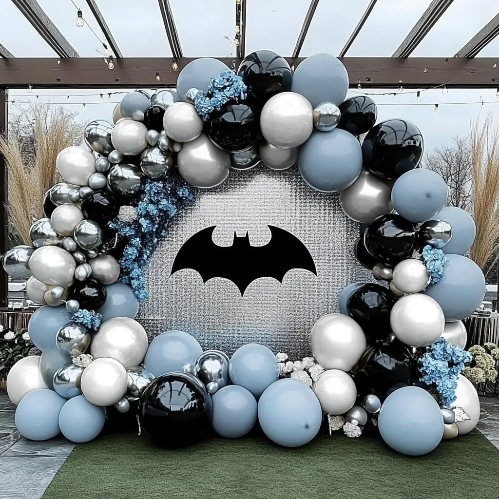 148-Piece Dusty Blue Balloon Arch Kit - Double Stuffed Balloons For Baby Showers, Birthdays & Gender Reveals