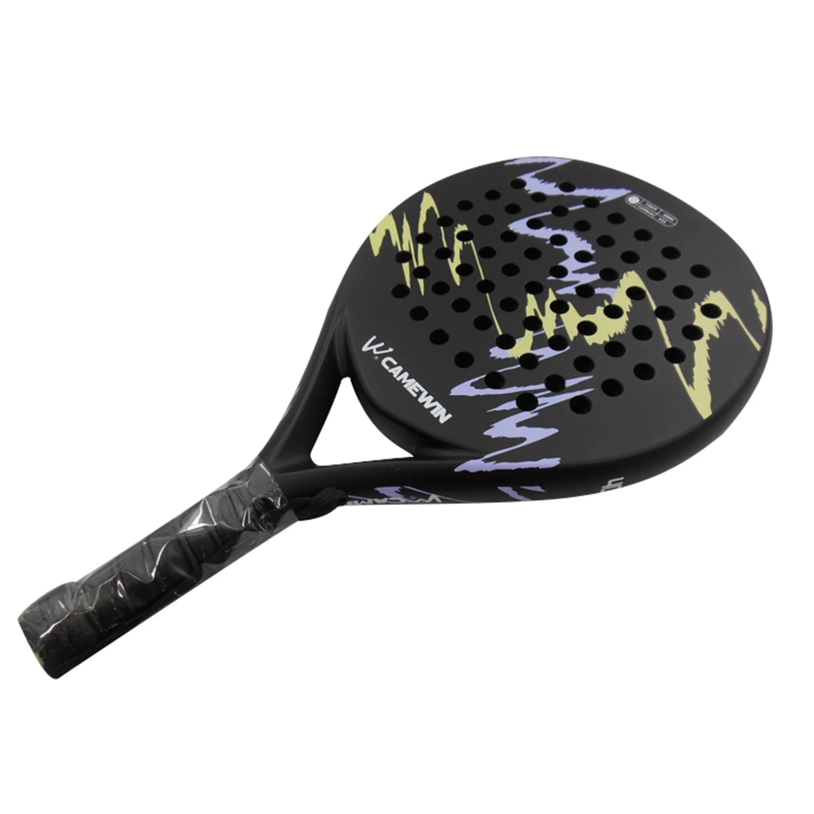 CAMEWIN Beach Tennis Racket Carbon Professional Carbon and Glass Fiber Padel Tennis Racket Soft Face Paddle Racquet with Bag tennis racket padel racket tennis racket set