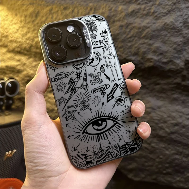 Chic Sunglasses Design IMD Silver Phone Case Cover