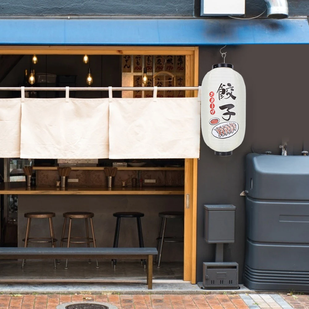 Cloth Decorative Lanterns Waterproof Without Light Outdoor Lanterns Long-term Use Hook 2 Sides Painting for Holiday Decoration