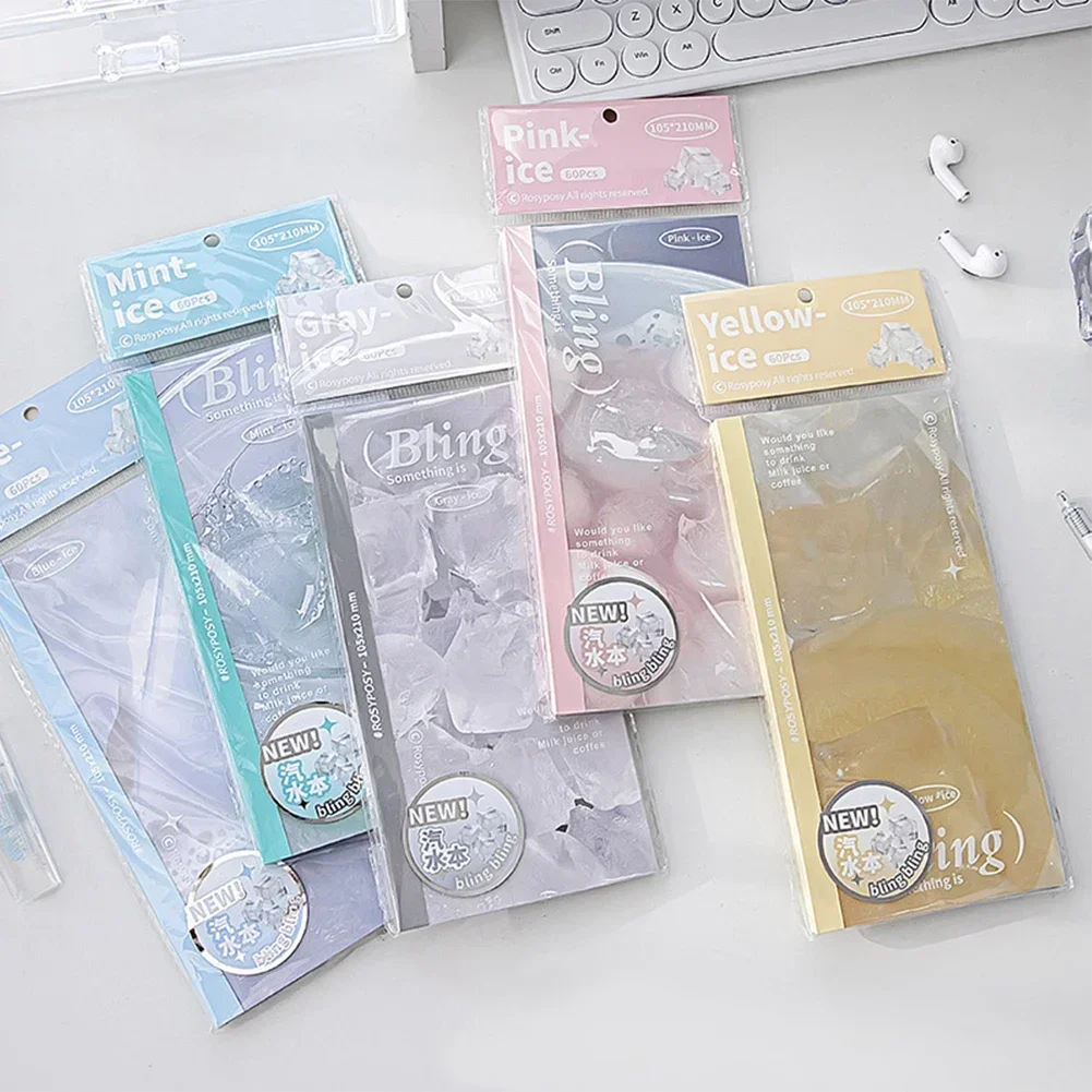 

Summer Bling Soda Book Korean Super Refreshing High Value Students Thickened Notebook Colorful Inner Pages Package Back Book