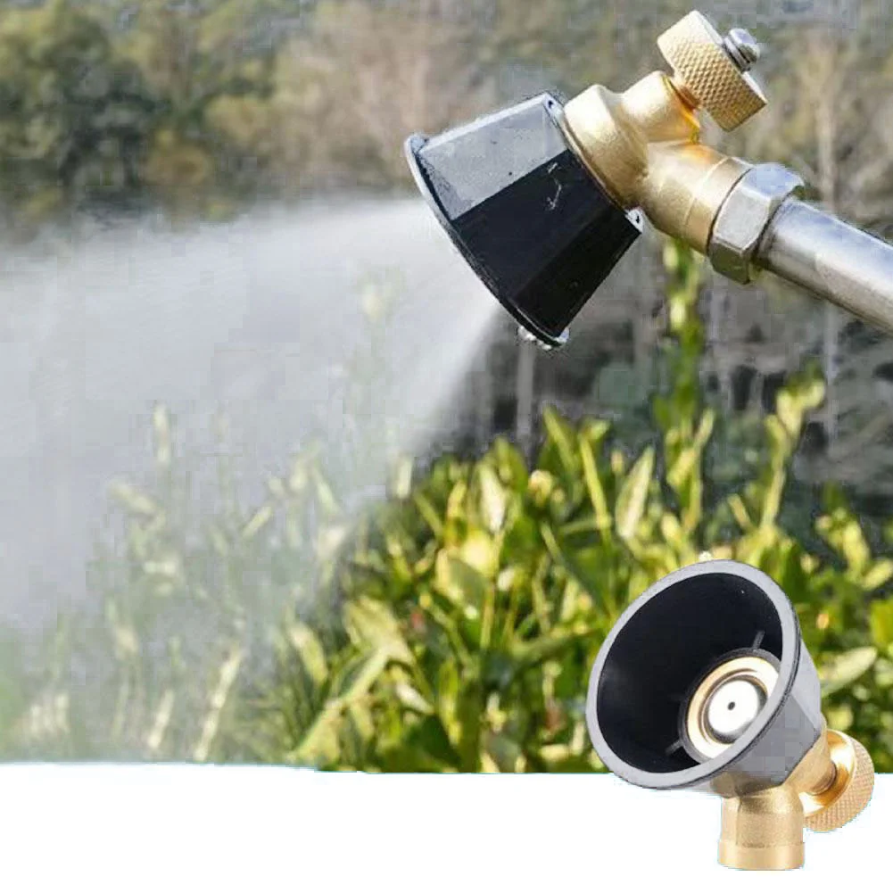 Cyclone Nozzle Alloy Black Agricultural Atomization Adjustable Sprinkler Prayer Head Watering Tool