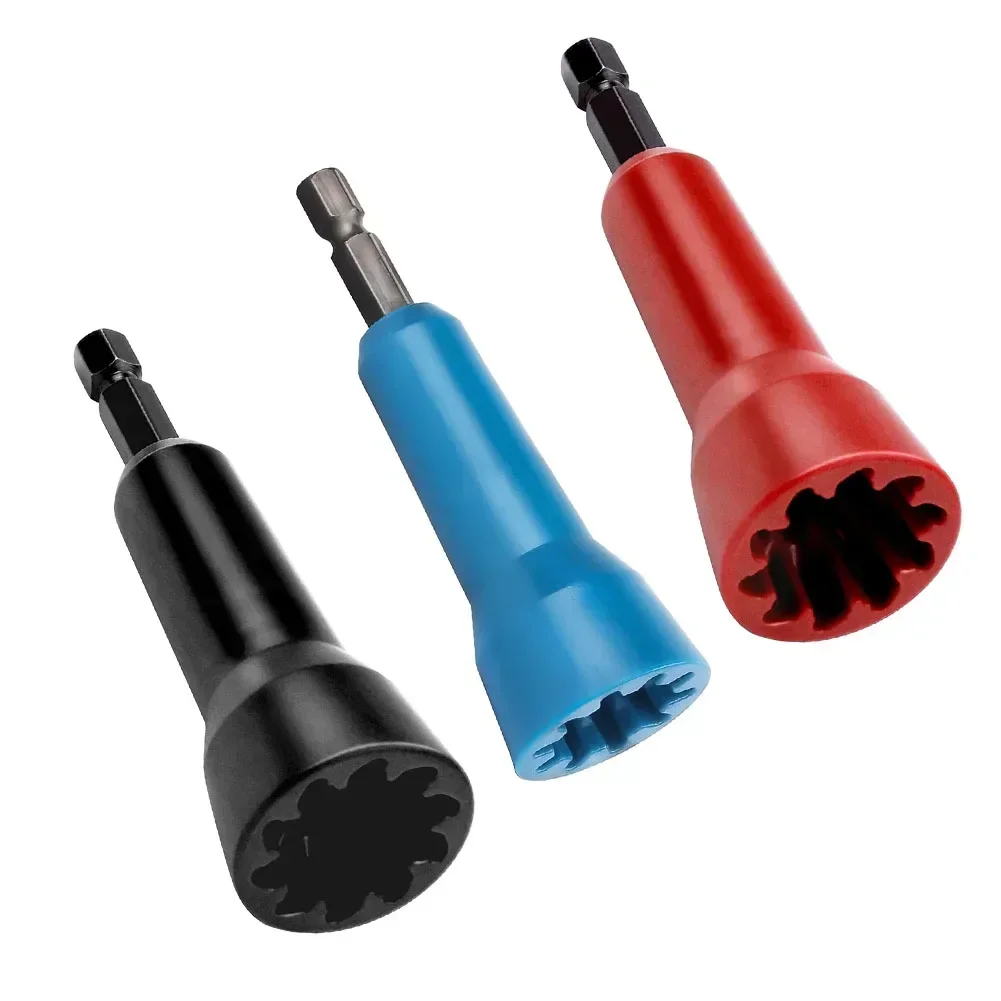 Electrical Wire Connector Tool 3-Piece Wire Stripping & Twisting Tool Set - 3-Way & 5-Way Drill Attachment, Universal For 2.5 & 4 Square Wires Wire Stripper Tool