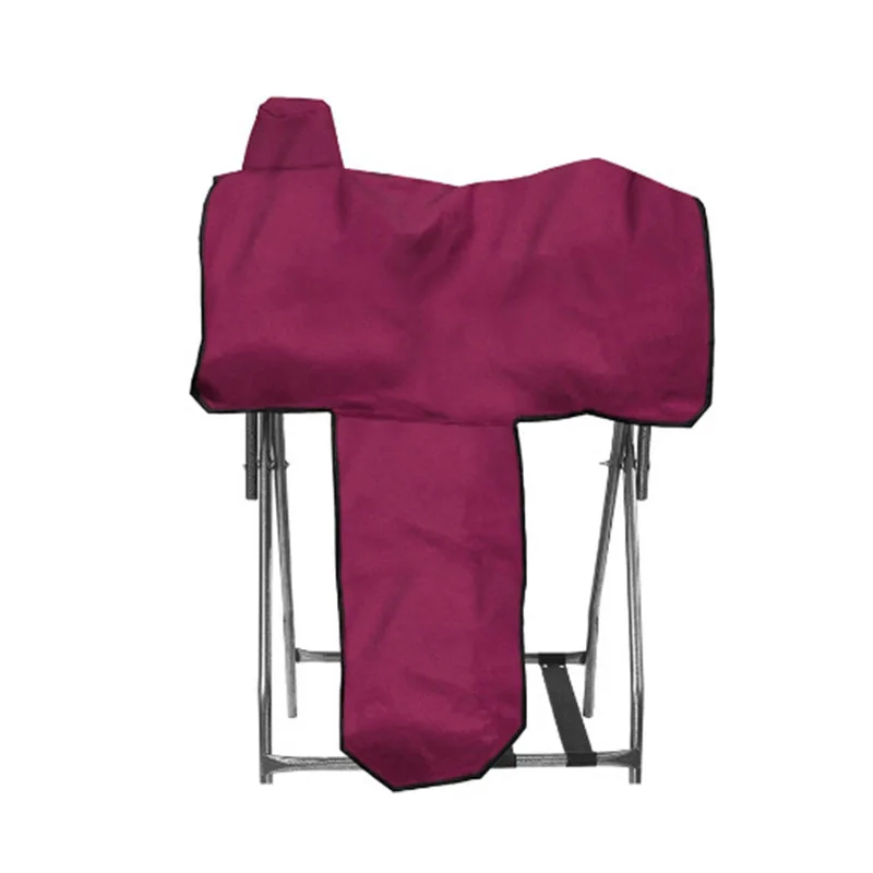 600D Oxford Cloth High Elasticity Dust-proof Saddle Cover Black Saddle Cover for Storage of Horse Gear Dust-proof  Horse Saddle 5