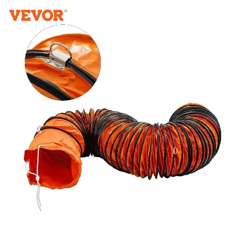 VEVOR25FTPVCFlexibleExhaustHose8Inch10InchDiameterWDShaped