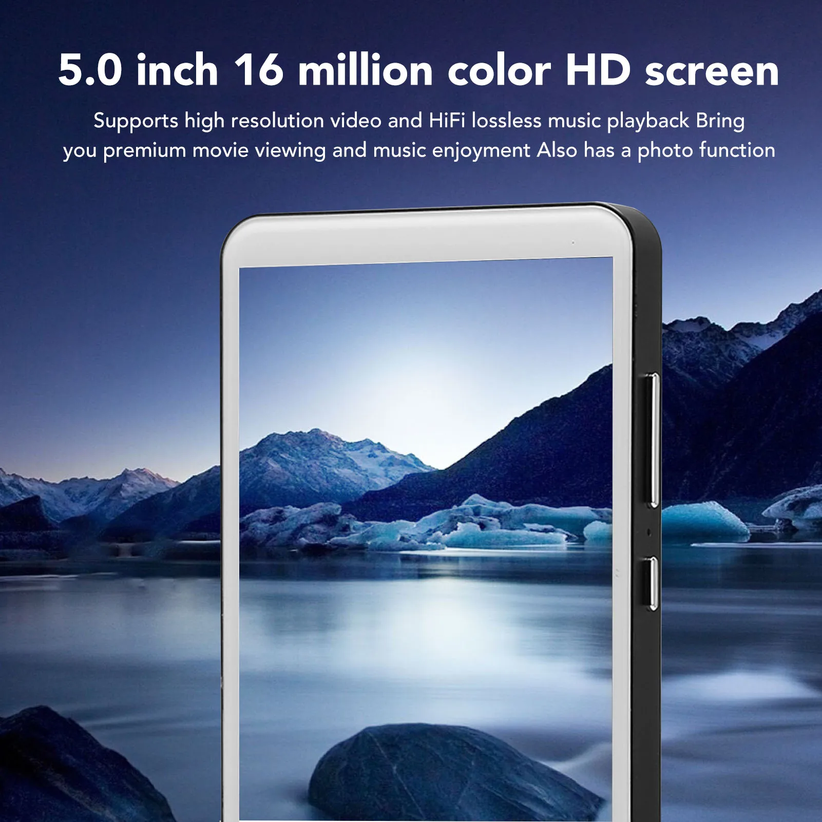MP4 Player 5 Inch HD Touch Screen HiFi Noise Reduction Portable WiFi Music Player With Camera