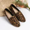 Pointed Toe Shoes Woman Flats Autumn Loafers With Fur Casual Female Sneakers Dress Fall Summer Slip-on Big Size Leopard leopard 3