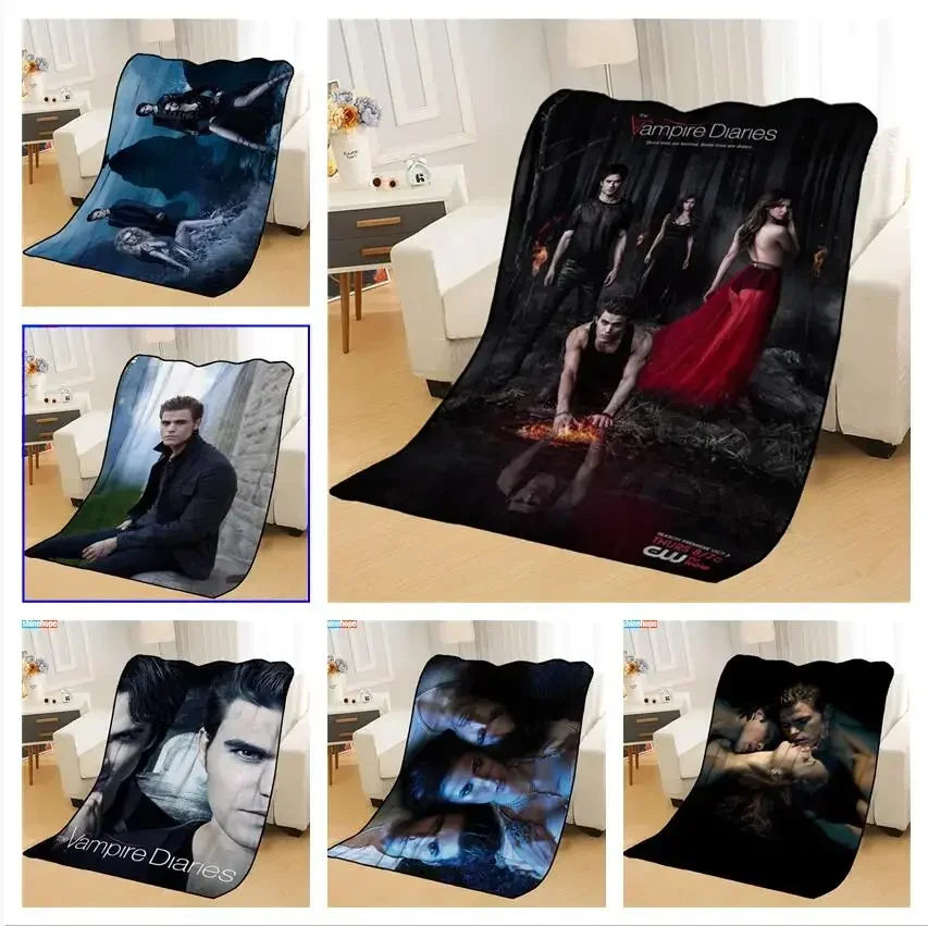 

Personalized Blankets Custom Vampire Diaries Blankets Soft TR DIY Your Picture Decoration Bedroom Throw Rug Travel Blanket