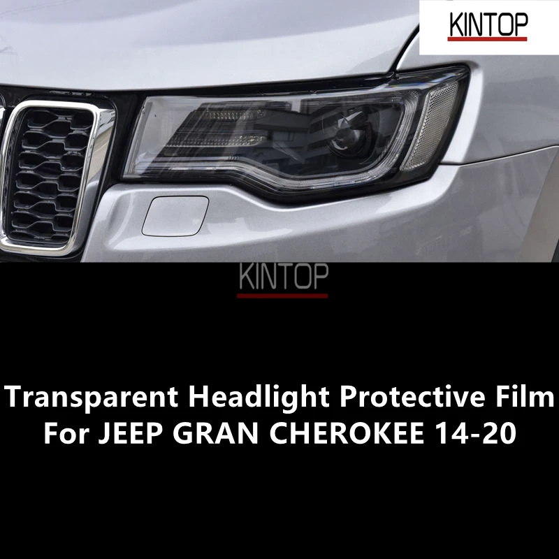 

For JEEP GRAN CHEROKEE 14-20 TPU Transparent Headlight Protective Film, Headlight Protection,Film Modification