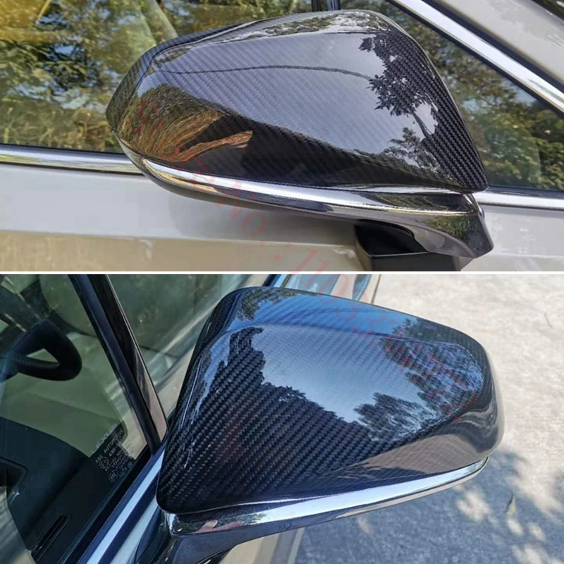 Rearview Mirror Cover For Lexus NX RX RZ 2014-2022 Real Carbon Fiber Car Side Door Wing Mirror Shell Add on Frame Case