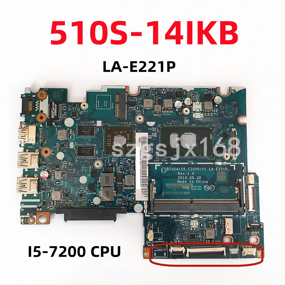 

Материнская плата для ноутбука Lenovo 510S-14ikb Flex4-1480 DDR4 100% test