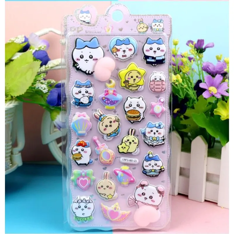 새로운 치이카와 부드럽고 귀여운 3D 팝업 버블 스티커, 두껍고 부드러운 귀여운 엉덩이 모양, 짜낼 수 있고 스트레스 해소 스티커 선물