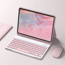 Bluetooth Keyboard Case with Backlit Keys - Portuguese (A11 pink 2)