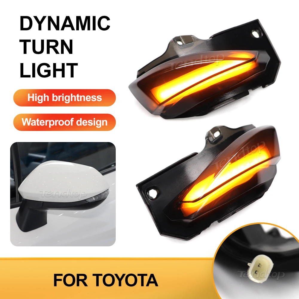 

Светодиодный динамические Указатели направления, сигнал поворота, фонарь для зеркала заднего вида, последовательная лампа для хэтчбека Toyota Corolla 2019 2020