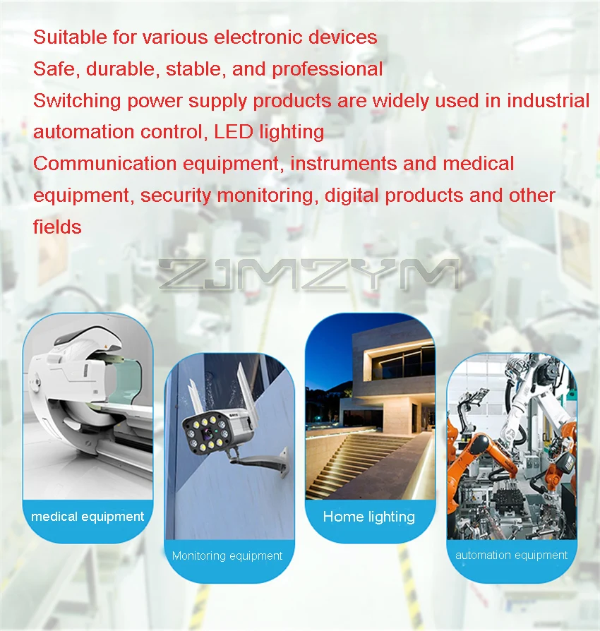 Description Picture 3 of item2000W High Power Switching Power Supply 24V 36V 48V Transformer Constant Voltage Current Digital Display Adjustable 220V/110V