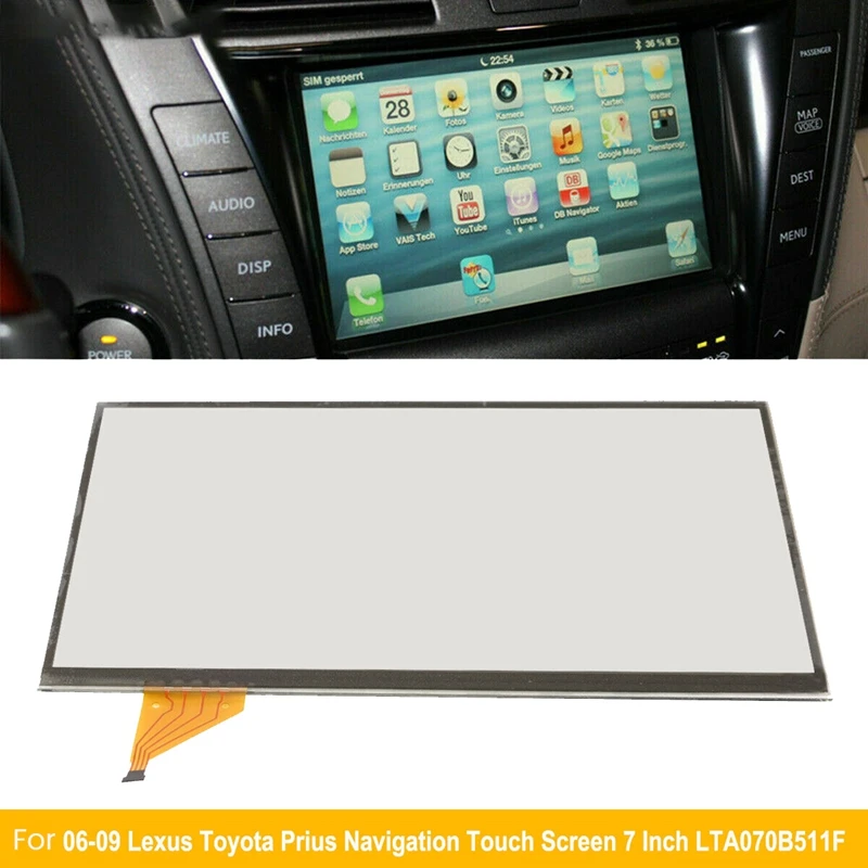 Touch Screen Glass Digitizer For 06-09 Lexus IS250 IS350 GS300 RX / Toyota Prius Nav GPS Radio LCD Screen Accessories