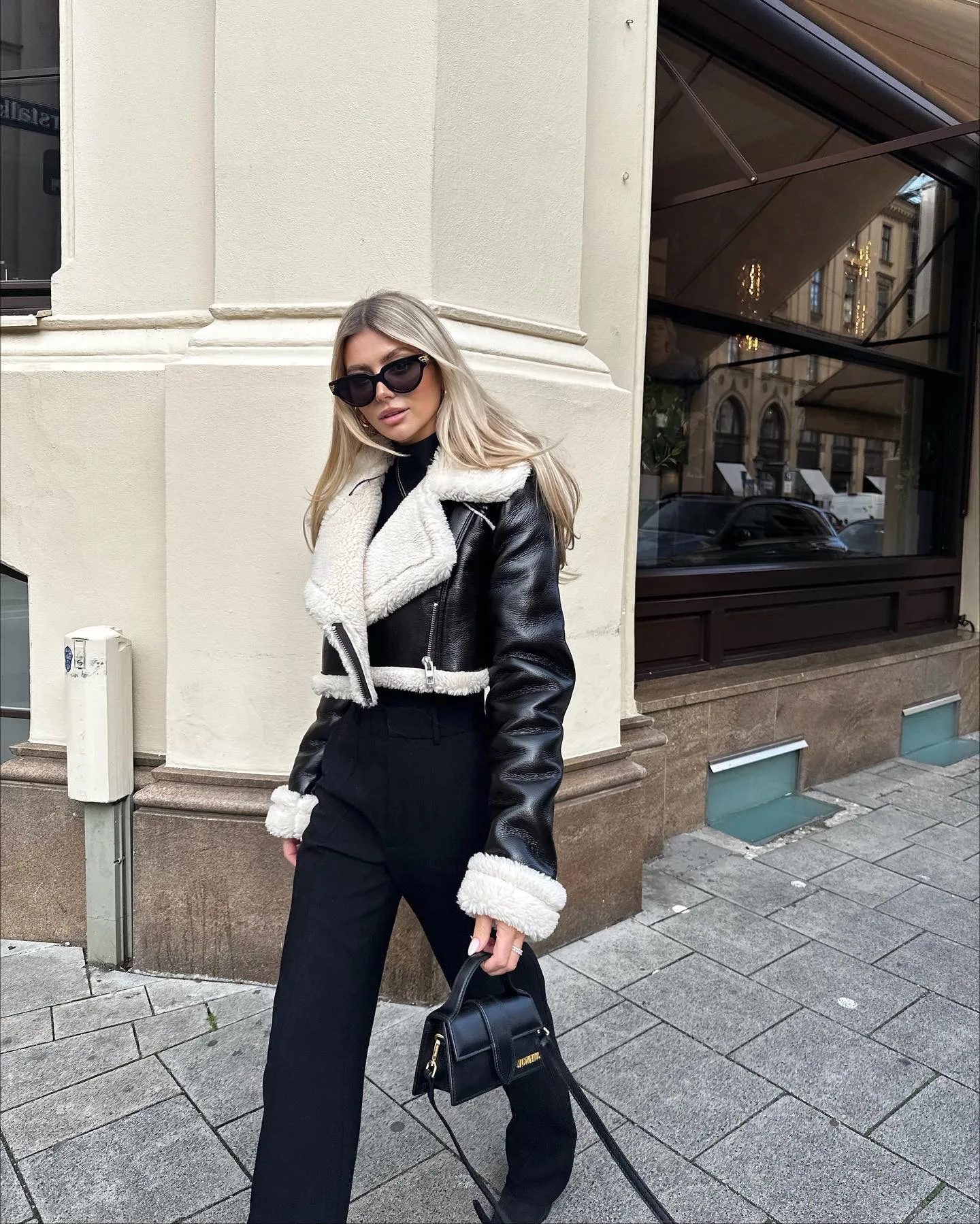 2023 Autumn Winter Women's Leather Jacket Coat Fashion Vintage Zippers Faux Leathers Casual Simple Cool Short Soft Warm Coats