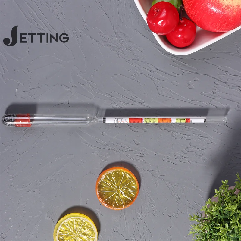 Triple Scale Hydrometer Self Brewed Wine Sugar Meter Alcohol Measuring for Home Brewing Making Beer Wine Mead Ale Craft