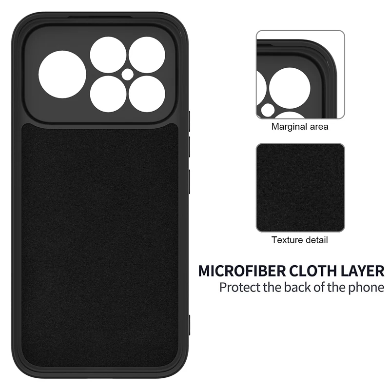 All-Inclusive Skin-Friendly Liquid Silicone Phone Case with Lanyard