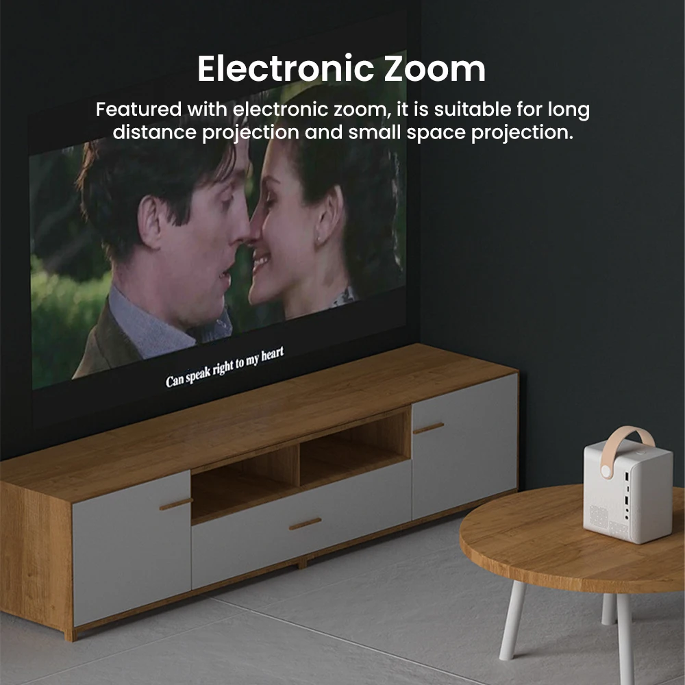 WinBlue X8 Mini Projector Portable Home Theater Outdoor Video Projector Screen Mirroring Keystone Correction Bluetooth Beamer