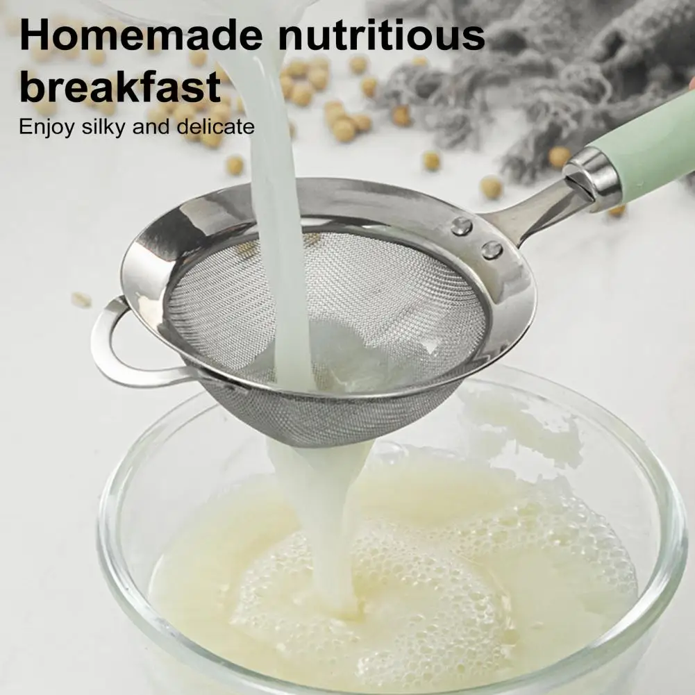 

Corrosion-resistant Mesh Strainer 304 Stainless Steel Mesh Strainer Set with Ergonomic Handle Fine Mesh Filter Spoon for Flour