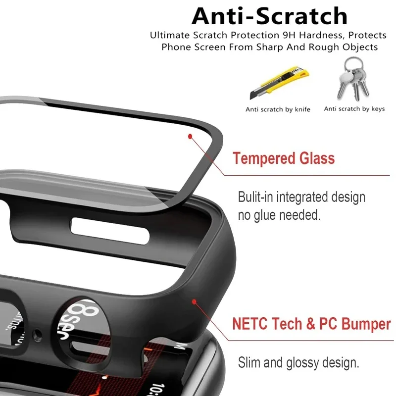 Premium Tempered Glass + PC Bumper Screen Protector for Huawei Watch Fit 3 - All-Around Protection