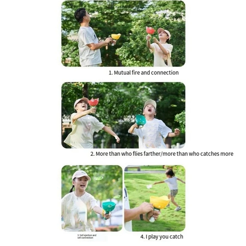 Launcher Set, Outdoor Spring Game, Safe And Fun Yard Toy, Promotes Active Play For Children 4