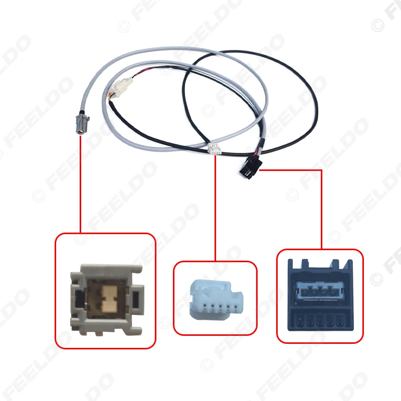 Автомобильный аудио USB вспомогательный интерфейсный переключатель 5-контактный