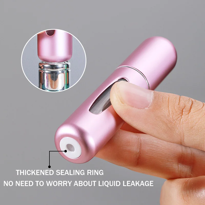 10/8/5ml Portable Perfume Atomizer Liquid Container For Cosmetics Traveling Mini Aluminum Spray Empty Refillable Bottle perfume atomizer