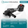 YOFIDRA 125MM Brushless Electric Angle Grinder Cordless Trimmer Machine Polishing Cutting Home Power Tool For Makita 18V Battery 2