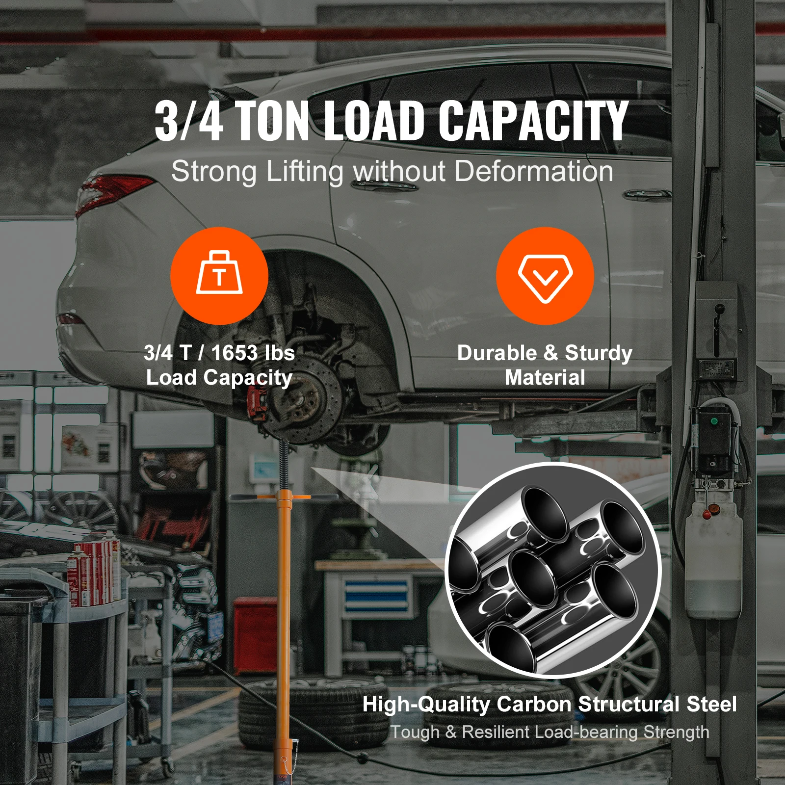 Steel Automotive Under Hoist Stand with Wheels for Car Maintenance