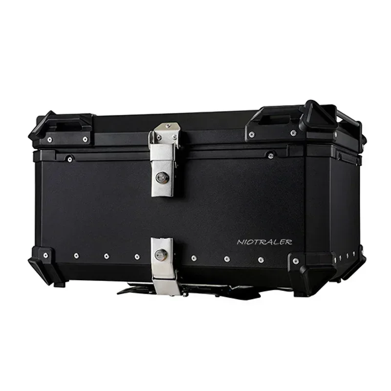 100L 80L 65L 55L Motorcycle Rear Top Luggage Trunk Tail Box Helmet Case Trunk Aluminum Key Lock Toolbox Waterproof Top Case