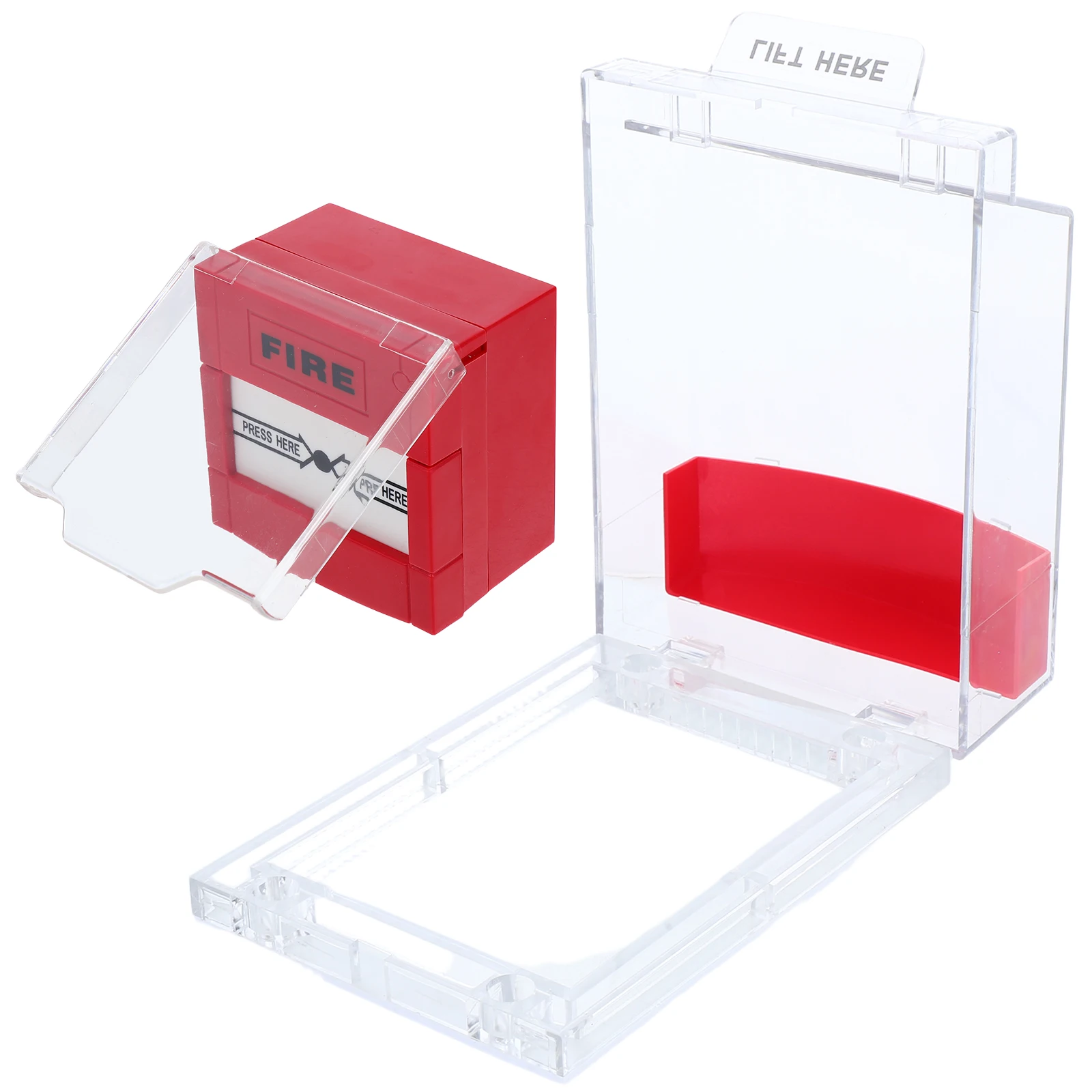 Fire Alarm Protective Manual Call Point Full Coverage Guard for Fire Station High Temperature Resistant and Fireproof Material