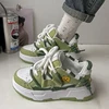 Women Chunky Sneakers Casual Fashion Comfortable Board Shoes Korean Style Lightweight Lace Up Non-slip Flats Sapato Feminino 1
