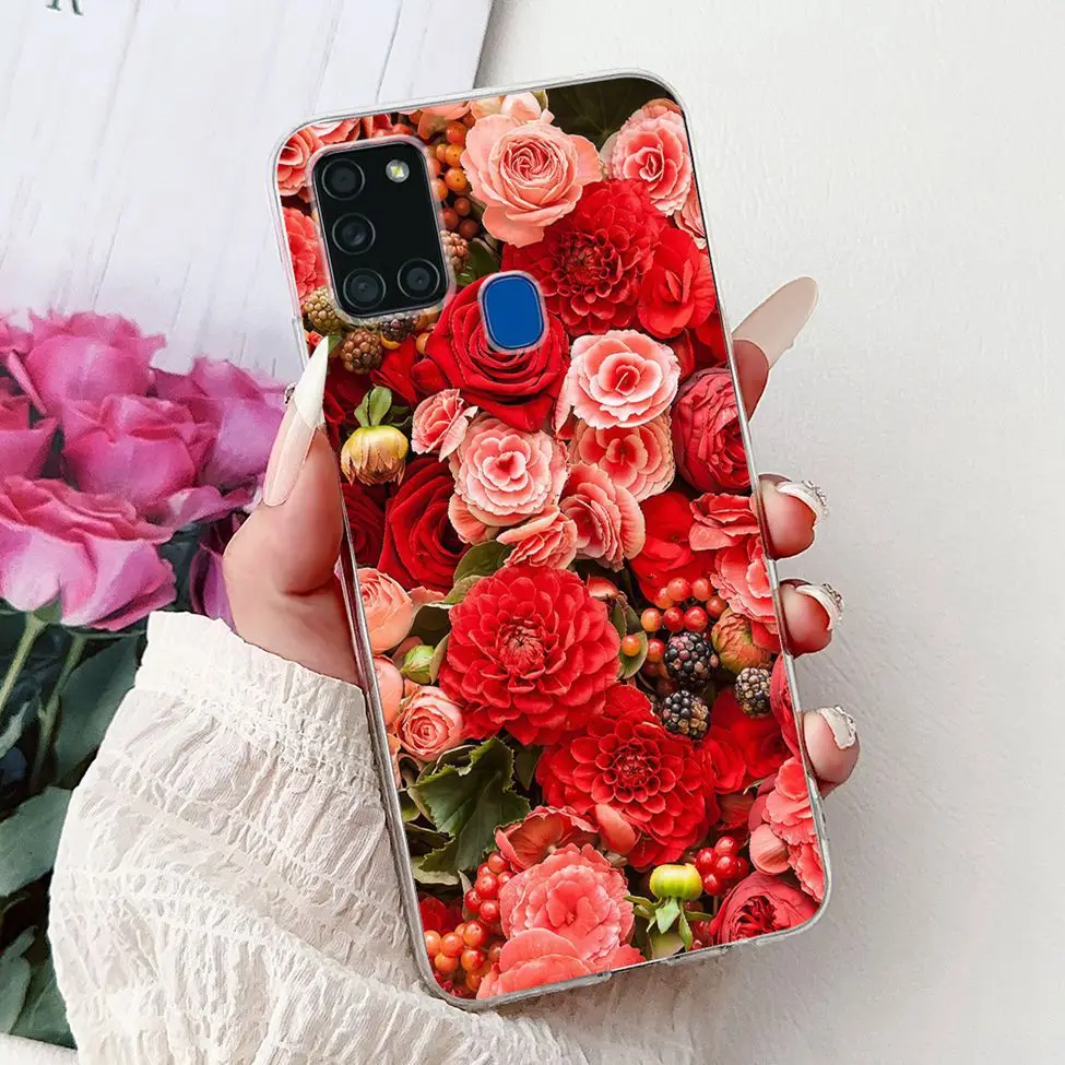 Clear Fashion Luxury Cute Painted Back Phone Case Cover