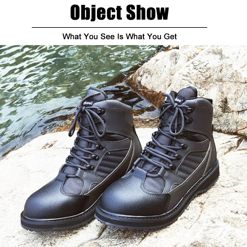 Fishing Shoes Outdoor Hunting Hiking Reef Rock Fishing Boots Felt or Rubber Fly Waders Boots Equipment fly fishing waders fly fishing shoes fishing boots