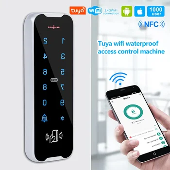 완전 방수 RFID 접근 제어 키패드, 금속 쉘, 125KHz 카드 리더, 금속 터치 컨트롤러, Wiegand26/34 초인종, IP68