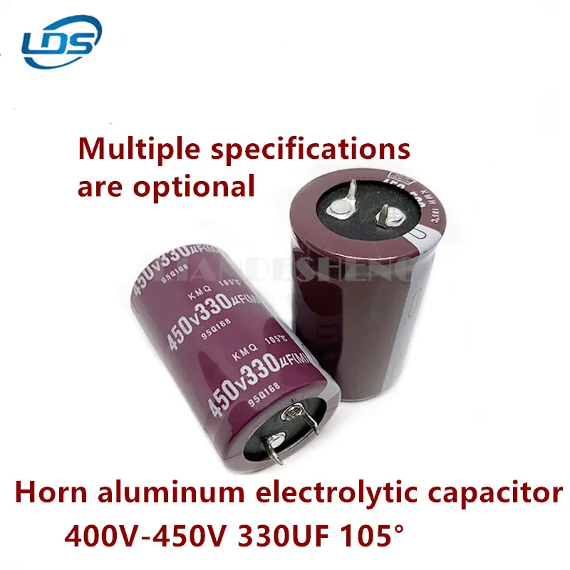 1pcs Horn Aluminum electrolytic Capacitor 400V/450 volts 330UF Micromethod 35x35/30*30/25X45mm 1pcs horn aluminum electrolytic capacitor 400v 450v volts 100uf micromethod 22x30 25 35 22x40mm