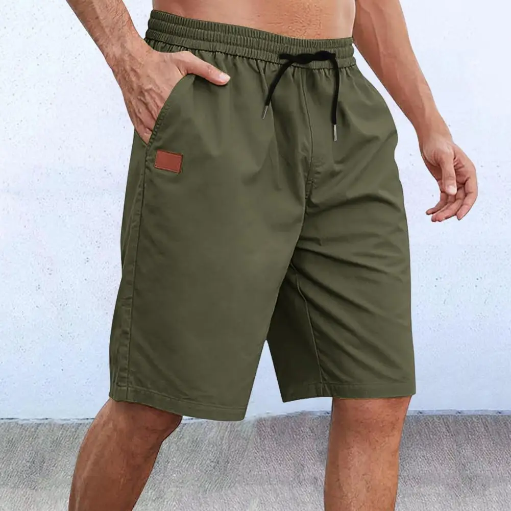 

Men Shorts Versatile Men's Cargo Shorts With Adjustable Drawstring Waist Pockets Wide Leg Design For Beach Work Hiking Elastic