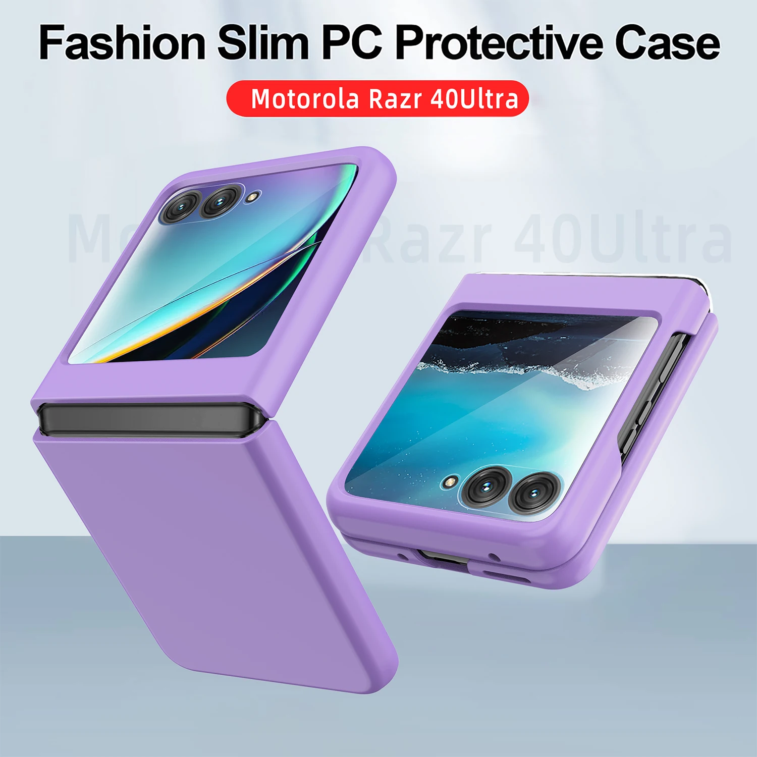 Per Motorola Razr 40 Ultra Moto Razr 40 Ultra 2023 Custodia Moda Ultra-Sottile Custodia Rigida Protettiva Antiurto Pieghevole Per La Pelle